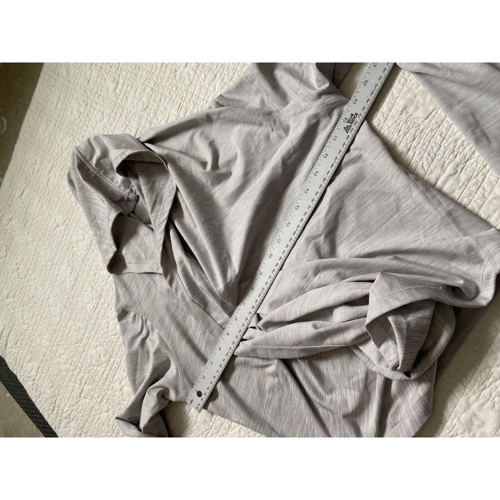 ZYIA ACTIVE Haze Yoga Wrap Top Long Sleeve Hooded Cross Front Pullover L Large - Picture 4 of 8